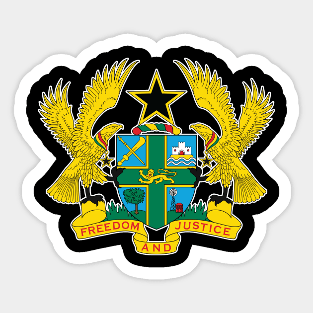 Ghana Sticker by Wickedcartoons